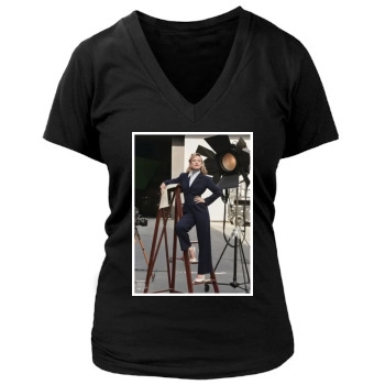 Olivia Wilde Women's Deep V-Neck TShirt