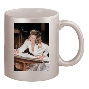 Olivia Wilde 11oz Metallic Silver Mug