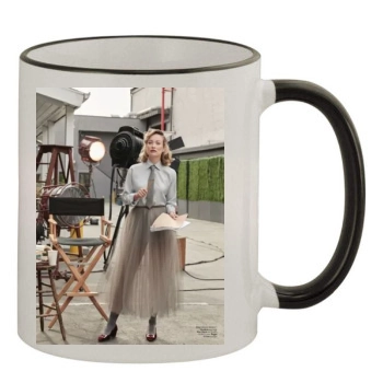 Olivia Wilde 11oz Colored Rim & Handle Mug