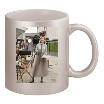 Olivia Wilde 11oz Metallic Silver Mug