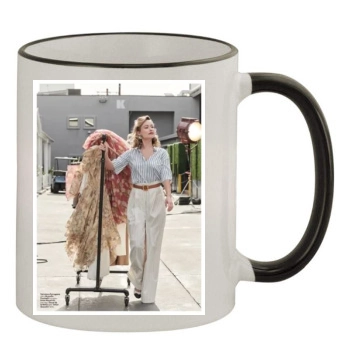 Olivia Wilde 11oz Colored Rim & Handle Mug