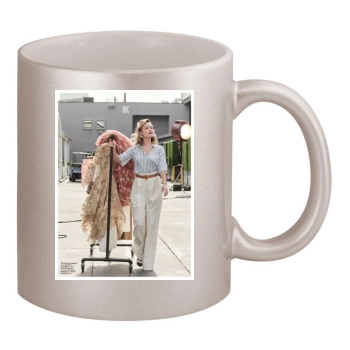 Olivia Wilde 11oz Metallic Silver Mug