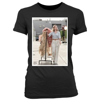 Olivia Wilde Women's Junior Cut Crewneck T-Shirt