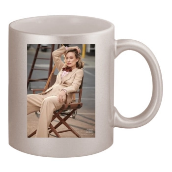 Olivia Wilde 11oz Metallic Silver Mug