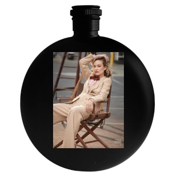 Olivia Wilde Round Flask