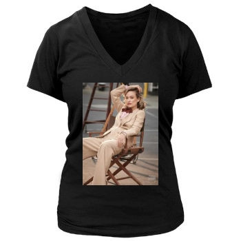 Olivia Wilde Women's Deep V-Neck TShirt