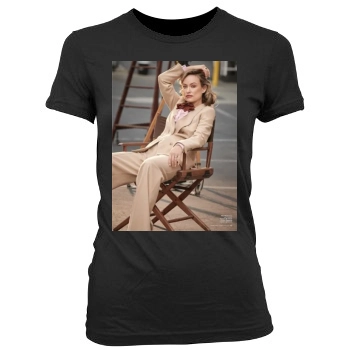 Olivia Wilde Women's Junior Cut Crewneck T-Shirt