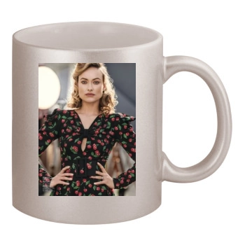 Olivia Wilde 11oz Metallic Silver Mug