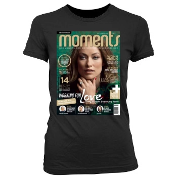 Olivia Wilde Women's Junior Cut Crewneck T-Shirt