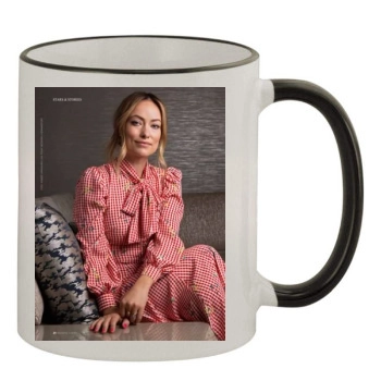 Olivia Wilde 11oz Colored Rim & Handle Mug