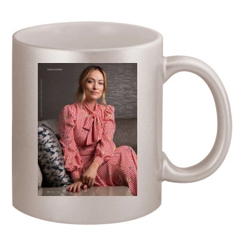 Olivia Wilde 11oz Metallic Silver Mug