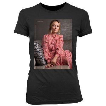 Olivia Wilde Women's Junior Cut Crewneck T-Shirt