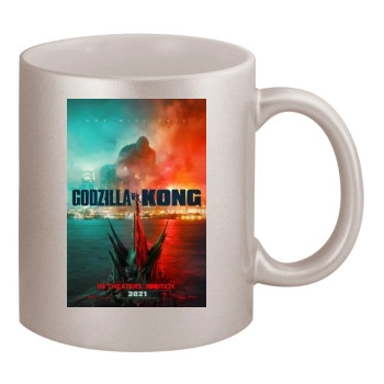 Godzilla vs. Kong (2021) 11oz Metallic Silver Mug