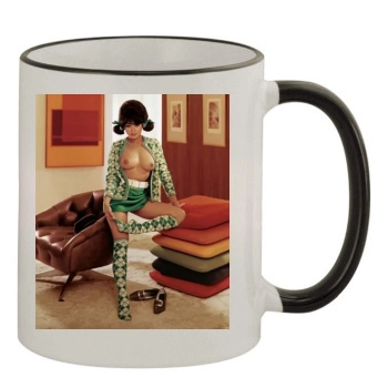 Gwen Wong 11oz Colored Rim & Handle Mug