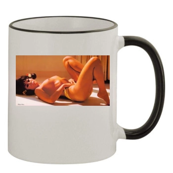 Gwen Wong 11oz Colored Rim & Handle Mug