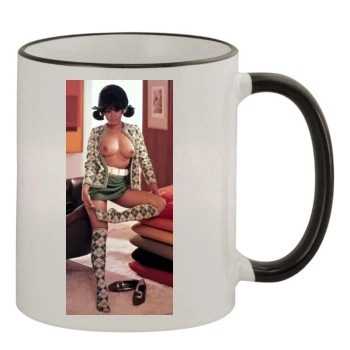 Gwen Wong 11oz Colored Rim & Handle Mug