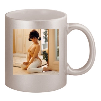 Gwen Wong 11oz Metallic Silver Mug