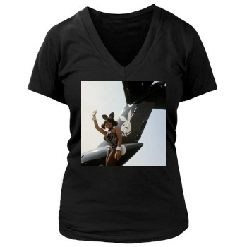 Gwen Wong Women's Deep V-Neck TShirt