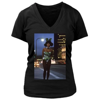 Gwen Wong Women's Deep V-Neck TShirt