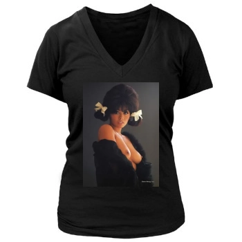 Gwen Wong Women's Deep V-Neck TShirt