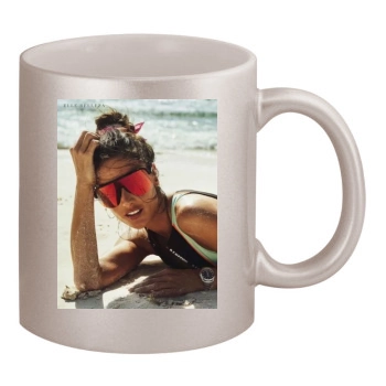 Alessandra Ambrosio 11oz Metallic Silver Mug