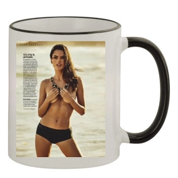 Alessandra Ambrosio 11oz Colored Rim & Handle Mug