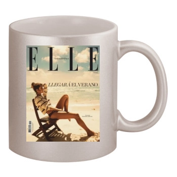 Alessandra Ambrosio 11oz Metallic Silver Mug