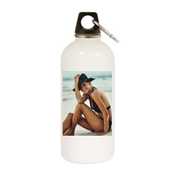 Alessandra Ambrosio White Water Bottle With Carabiner