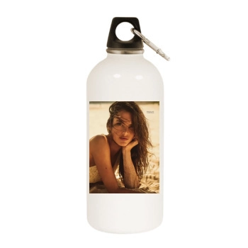 Alessandra Ambrosio White Water Bottle With Carabiner