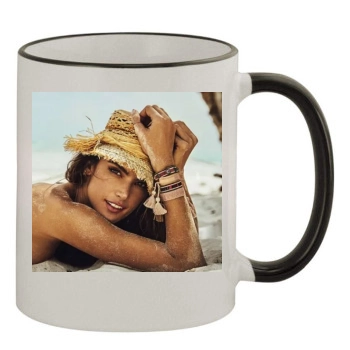 Alessandra Ambrosio 11oz Colored Rim & Handle Mug