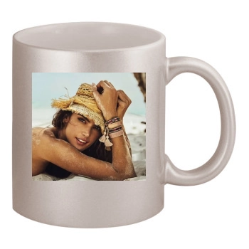 Alessandra Ambrosio 11oz Metallic Silver Mug