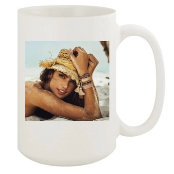 Alessandra Ambrosio 15oz White Mug