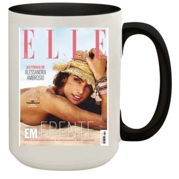 Alessandra Ambrosio 15oz Colored Inner & Handle Mug