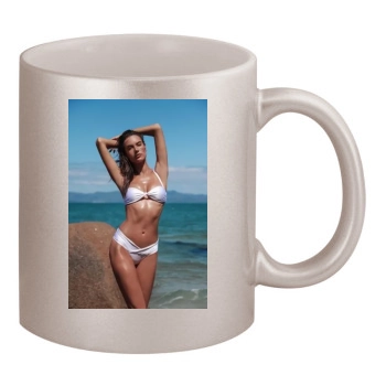 Alessandra Ambrosio 11oz Metallic Silver Mug