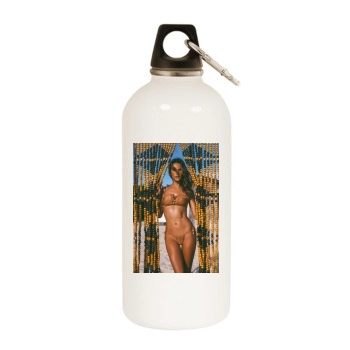 Alessandra Ambrosio White Water Bottle With Carabiner