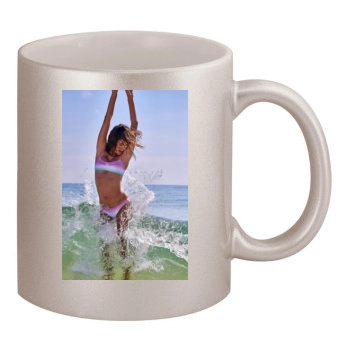 Alessandra Ambrosio 11oz Metallic Silver Mug