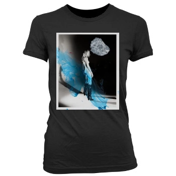 Anja Rubik Women's Junior Cut Crewneck T-Shirt