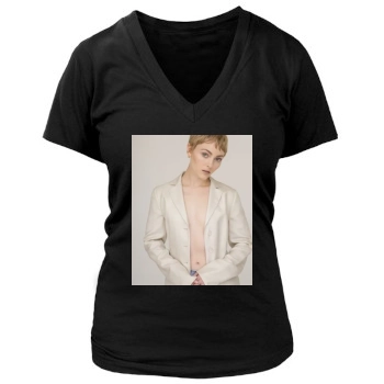 AnnaSophia Robb Women's Deep V-Neck TShirt