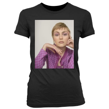 AnnaSophia Robb Women's Junior Cut Crewneck T-Shirt