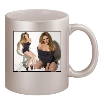 Hilary Duff 11oz Metallic Silver Mug