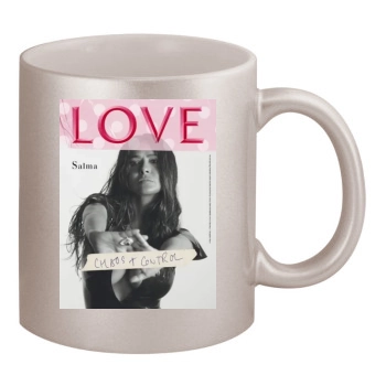 Salma Hayek 11oz Metallic Silver Mug