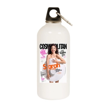 Sarah Hyland White Water Bottle With Carabiner