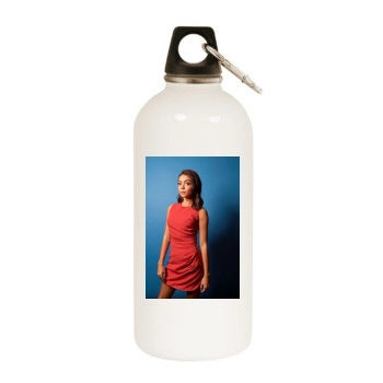 Sarah Hyland White Water Bottle With Carabiner