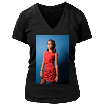 Sarah Hyland Women's Deep V-Neck TShirt