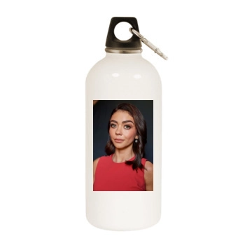 Sarah Hyland White Water Bottle With Carabiner