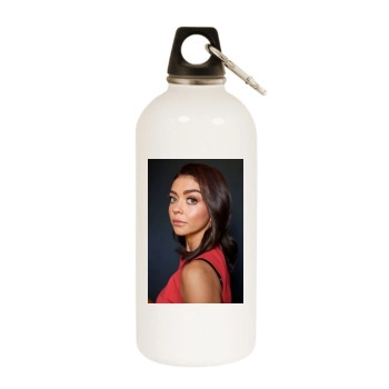 Sarah Hyland White Water Bottle With Carabiner