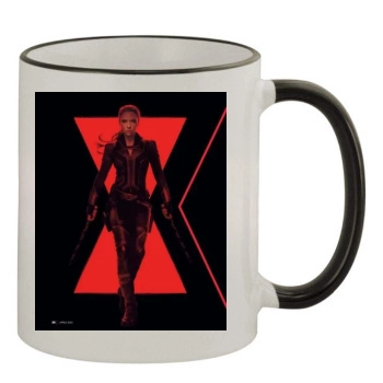 Scarlett Johansson 11oz Colored Rim & Handle Mug