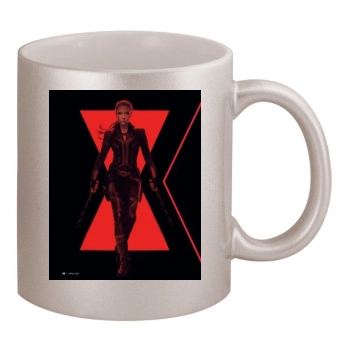 Scarlett Johansson 11oz Metallic Silver Mug