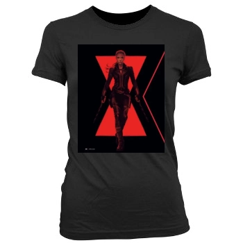 Scarlett Johansson Women's Junior Cut Crewneck T-Shirt