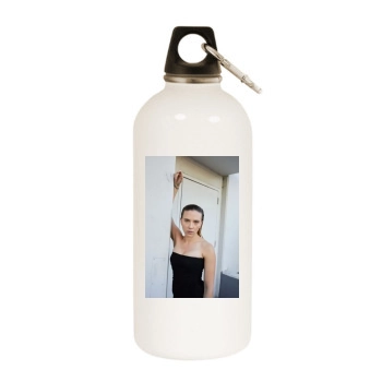 Scarlett Johansson White Water Bottle With Carabiner